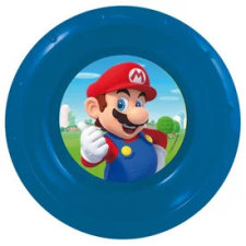 Műa. Super Mario mélytányér tányér és evőeszköz