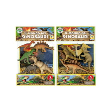 Műanyag Állatszett: Dinoszauruszok 5 db-os Kétféle játékfigura