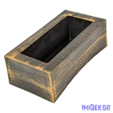  Műanyag antikolt tégla forma 26,5x13,5x8,5 cm - Arany dekorációs kellék