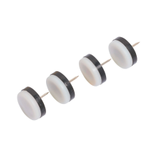  Műanyag bútoralátét szeggel átmérő 30 mm 4 darab fehér bútor