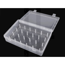  Műanyag cérnatartó doboz - 24 db cérnához rövidáru