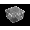  Műanyag doboz / box tetővel 9,5x9,5x5,5 cm