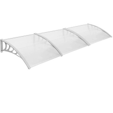 Műanyag előtető 90*300 cm, fehér kerti bútor