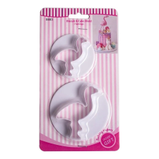 Műanyag flamingó fondant kiszúró, 2 db-os szett sütés és főzés