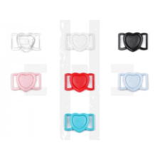  Műanyag fürdőruha kapocs szív - 2 db rövidáru