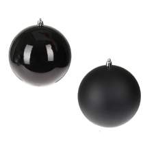  Műanyag gömb fekete mix 10cm karácsonyfadísz