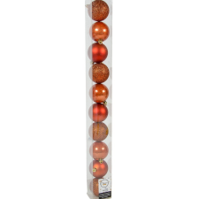  Műanyag gömb terra barna 6cm 10db-os karácsonyfadísz