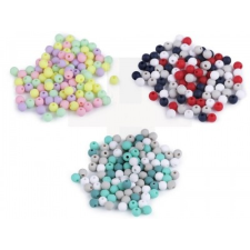  Műanyag gyöngy matt - 100 db/csomag gyöngy