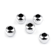  Műanyag gyöngyök Metalic nagy lyukú 11x15 mm gyöngy