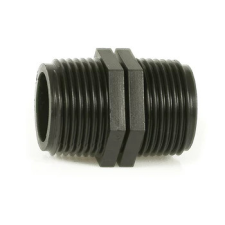  Műanyag közcsavar 3/4&quot; külső x 3/4&quot; külső öntözéstechnikai alkatrész