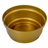  Műanyag nagy tál kerek arany D18cm M8cm