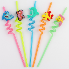  Műanyag Spirális Szívószál – Hal 4 db-os sütés és főzés