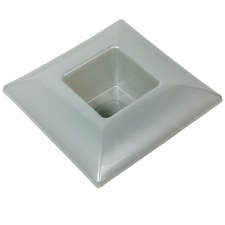  Műanyag tál négyzet alakú gyöngyház 17x17cm dekorációs kellék