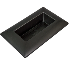  Műanyag tál téglalap alakú szürke 28 x18cm dekorációs kellék