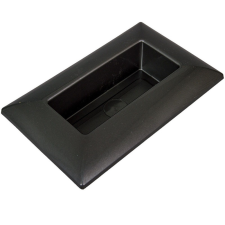  Műanyag tál téglalap alakú szürke 28 x18cm dekorációs kellék