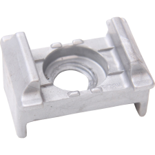  Műanyag tartóbak oldalsó vezetővel kerítésoszlopokhoz  ezüstszínű kerti bútor