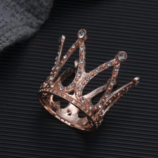  Műanyag tortadekoráció – Korona, tiara – Arany party kellék