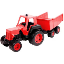 Műanyag traktor utánfutóval 68 cm - többféle autópálya és játékautó