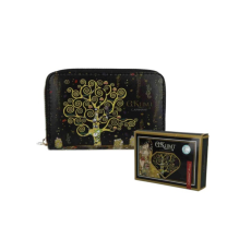  Műbőr pénztárca 14,5x9,5x2,7cm.Klimt: Életfa
