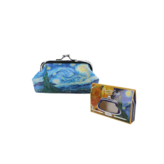 Műbőr pénztárca 20x10x1cm,Van Gogh:Csillagos éj