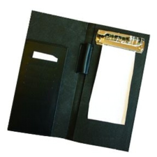  Műbőr recepttartó orvosi táskába fekete/bordó gyógyászati segédeszköz