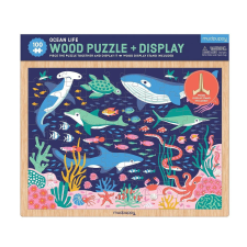 Mudpuppy Fa puzzle Élet az óceánban + állvány 100 db puzzle, kirakós