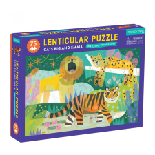 Mudpuppy Kiscicák és nagymacskák - Lentikuláris puzzle 75 db-os puzzle, kirakós