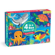  mudpuppy óceán puzzle készlet 4 az 1-ben puzzle, kirakós