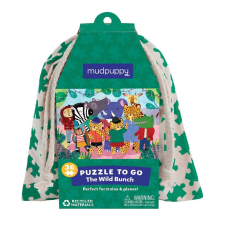 Mudpuppy puzzle 36 db szövettáskában vadállatok puzzle, kirakós