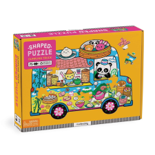 Mudpuppy puzzle Kis busz frissítőkkel - busz formájú 75 db puzzle, kirakós
