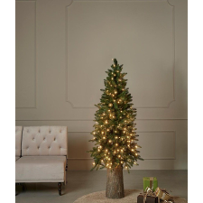  Műfenyő Slim világítással, 360 mini LED, 180 cm, PE, zöld műfenyő