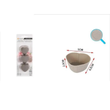  MUFFIN FORMA SZÍV SZILIKON 5X4X1,2CM 6DB/CSOM konyhai eszköz