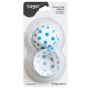  Muffin Papír classic 80db 7x3,5cm - kék pöttyös