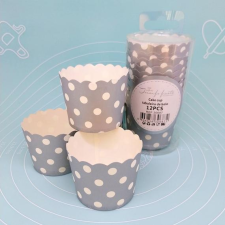  Muffin papír (pohár) pöttyös 12 db sütés és főzés