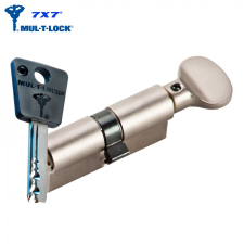  Mul-T-Lock 7x7 törésvédett gombos biztonsági zárbetét 31/45 zár és alkatrészei