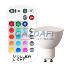 Müller Licht MÜLLER LICHT 400352 LED fényforrás, GU10 5W RGB izzó