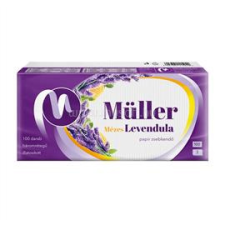 Müller Papírzsebkendő 3 rétegű 100 db/csomag mézes levendula (MÜLLER_49278) higiéniai papíráru
