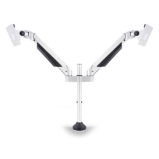 Multibrackets asztali rögzítő Gas Lift Dual, dönthető, forgatható 15-32", fehér tv állvány és fali konzol