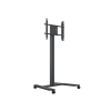  MULTIBRACKETS Gurulós padlóállvány, M Public Display Stand 180 HD Single Black (55-80", max.VESA: 800×500 mm, 60 kg)