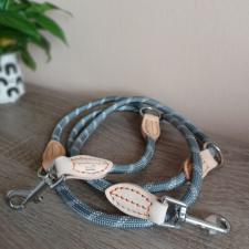  Multifunkcionális Kutya Kiképző Póráz-L - Szürke nyakörv, póráz, hám kutyáknak