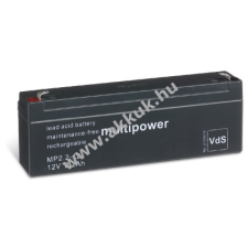 Multipower Ólom akku 12V 2,2Ah (Multipower) típus MP2,2-12 - VDS-minősítéssel elektromos tápegység
