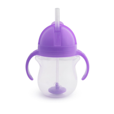  Munchkin itatópohár szívószálas súlyozott Tip and Sip 207ml 6hó lila itatópohár