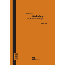 Munkahelyi munkabaleseti napló 24 lapos füzet A/4 álló nyomtatvány