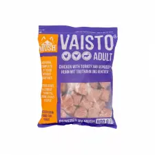  Mush | Vaisto Adult Lilac | Komplett BARF menü (Pulyka, Csirke, Rénszarvas) – 800 g kutyaeledel