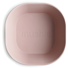 MUSHIE Square Dinnerware Bowl tál Blush 2 db babaétkészlet