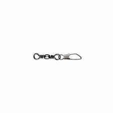  MUSTAD BARREL SWIVEL WITH SAFETY SNAP 2×A4 10DB/CSOMAG horgászkiegészítő