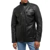 Mustang Mustang Erdeti Bőr Motoros Stílusú Férfi Kabát