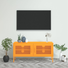  Mustársárga acél TV-szekrény 105 x 35 x 50 cm bútor