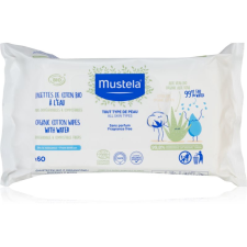 Mustela BIO Organic Cotton Wipes nedves törlőkendők gyermekeknek 60 db törlőkendő