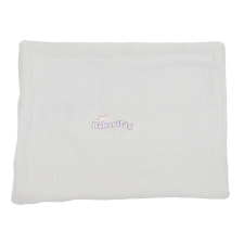  Muszlin takaró dupla 75x100 fehér babaágynemű, babapléd